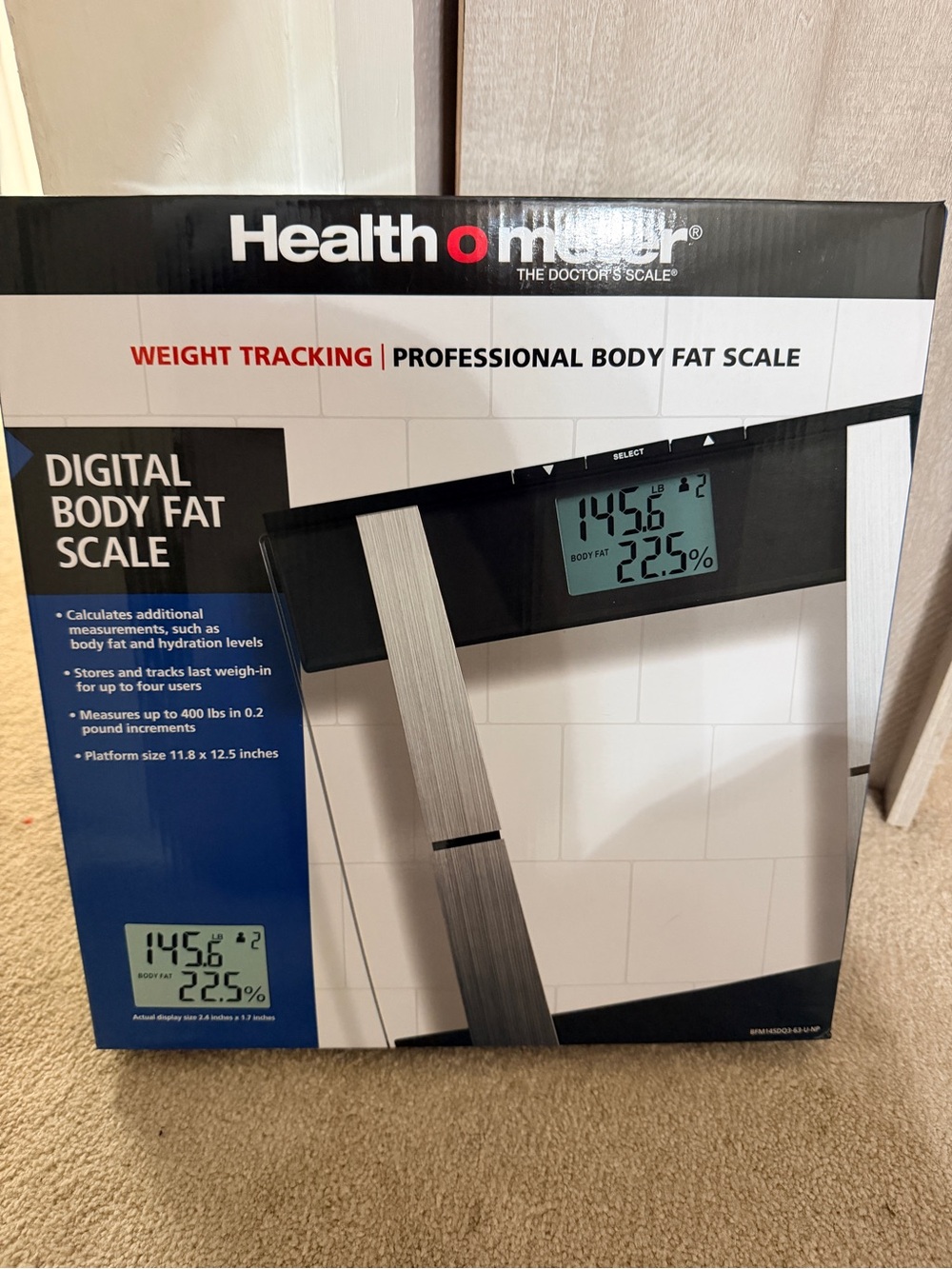 White Digital Body Fat Scale - Professional Weight & Body Fat Tracking